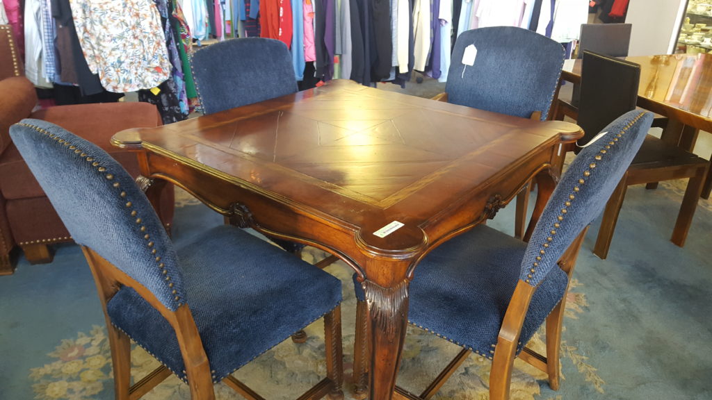 table with four chairs