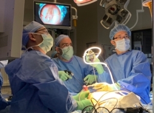 Ramen Chmait, MD, performs groundbreaking fetal surgery at Huntington Hospital to help repair spina bifida