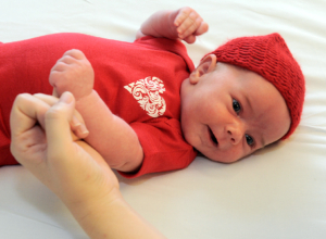 Huntington Hospital Babies "Go Red" for Heart Month
