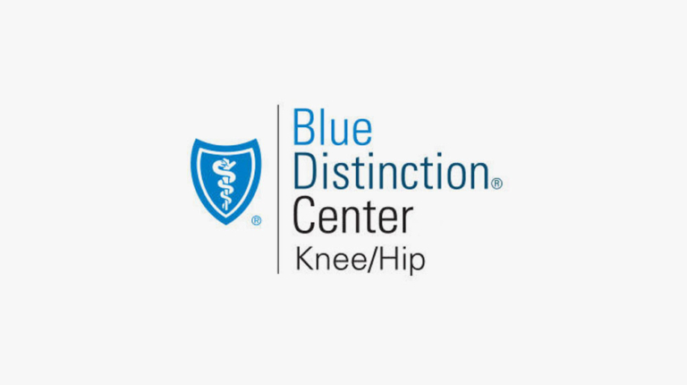 Blue Distinction Center Designation for Quality in Knee and Hip logo