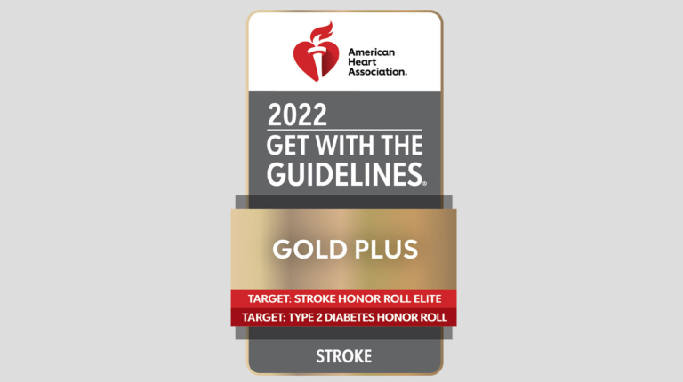 American Heart Association Award: 2022 Get with the Guidelines - Gold Plus - Stroke