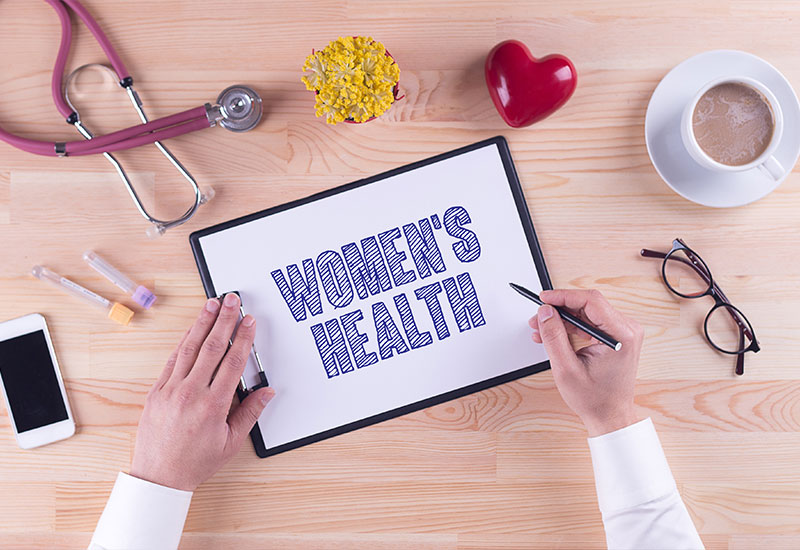 A sign that says "Women's Health"