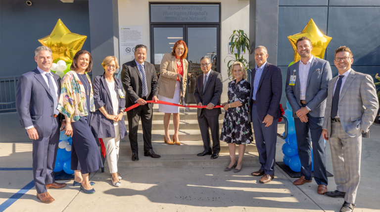 Huntington Collection, Pasadena’s Unique Furniture Resale Shop, Reopens in East Pasadena group ribbon cutting